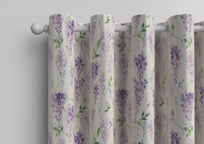 Wisteria Silk, Violet - Made to Measure Curtains - Image 12